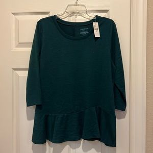 Lane Bryant green shirt